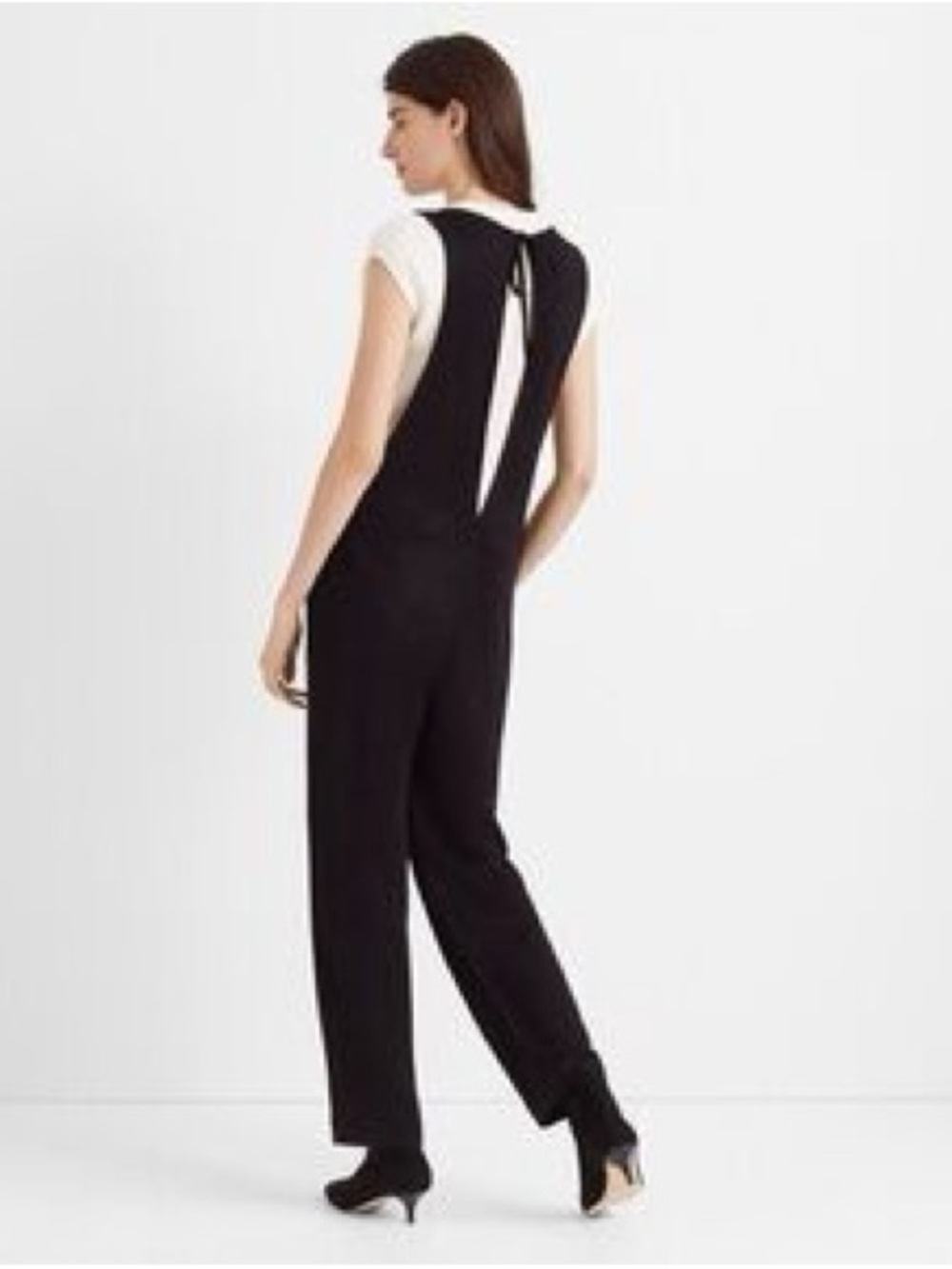 Club Monaco Layerable Sleeveless Knit Jumpsuit — Black